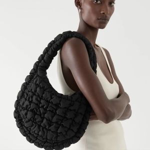 COS Black Quilted Mini Bag